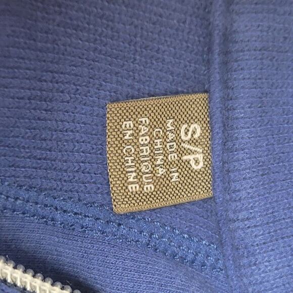 Tommy Bahama Navy Cardigan Jacket Small Minimalist Zipper - Picture 10 of 11